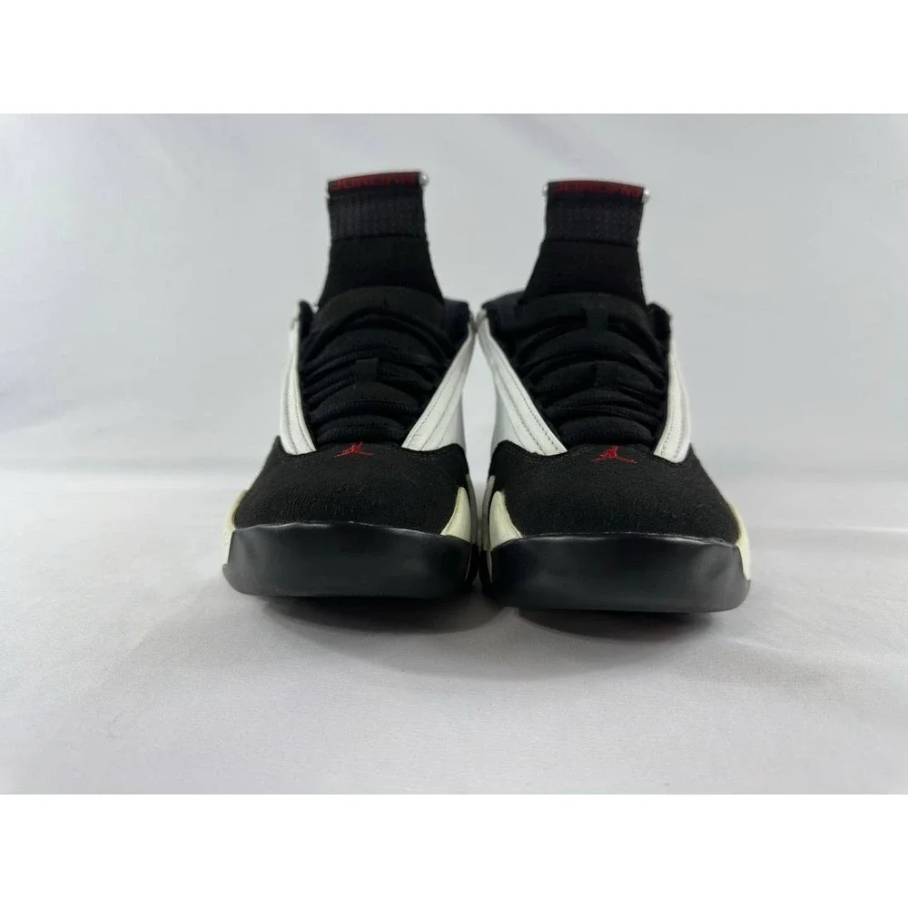 Nike Air Jordan 14 Retro 'Black Toe' 2014 487471-102 Men's Size 8